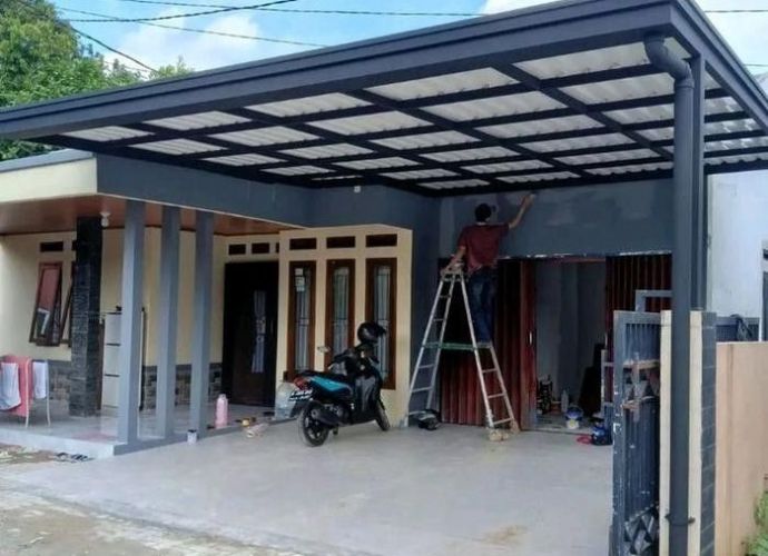 Gia Công Lắp Đặt Mái Tôn Che Sân Khung Thép Bền Đẹp Tại TP.HCM